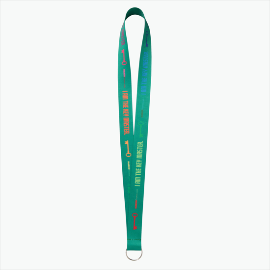 Plan Ahead & Save - 1 Economy Poly-Dye Full-Color Printed Lanyard w/Key Ring