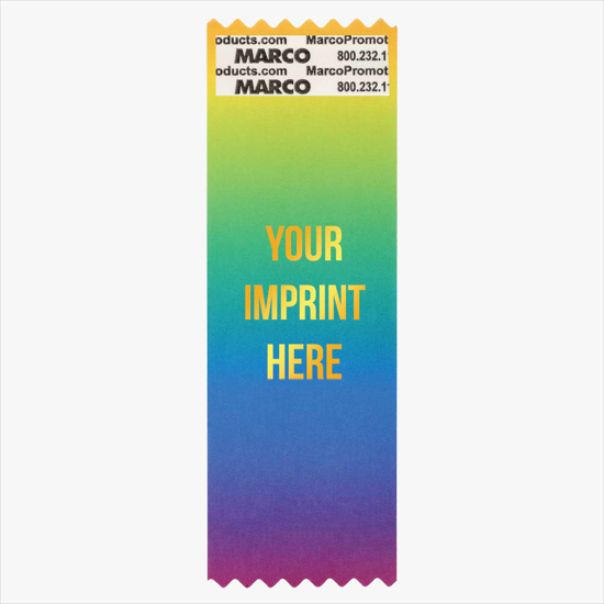 2 x 6 Custom Vertical Specialty Ribbon