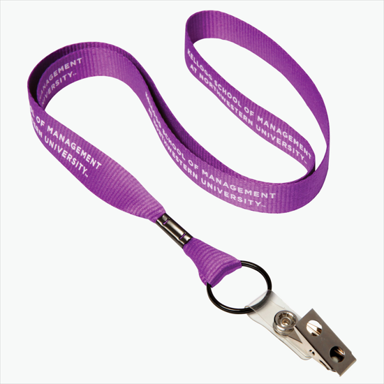 MARCO 5/8 Economy Polyester Lanyard - Vinyl Snap w/Bulldog Clip