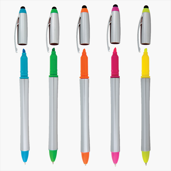 Stylus Highlighter Ballpoint Pen Combo, WI14039 Marco Promos
