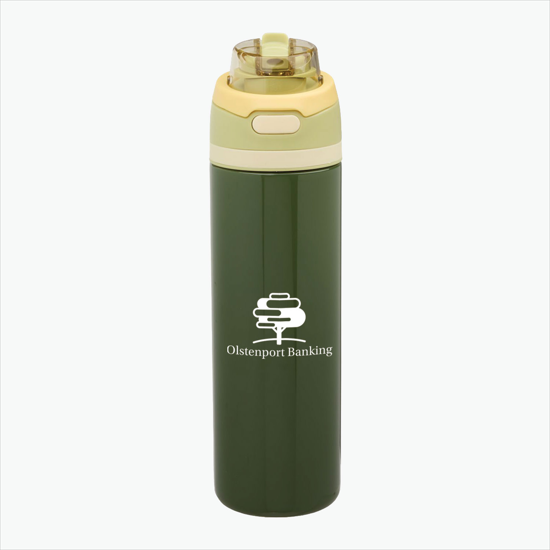 28 oz Elvin Recycled Bottle with Dual Function Lid - 24-Hour Production