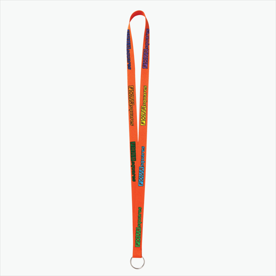 Plan Ahead & Save - 5/8 Economy Poly-Dye Full-Color Printed Lanyard w/Key Ring