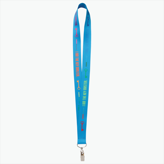 Plan Ahead & Save - 1 Economy Poly-Dye Full-Color Printed Lanyard w/Swivel Bulldog Clip