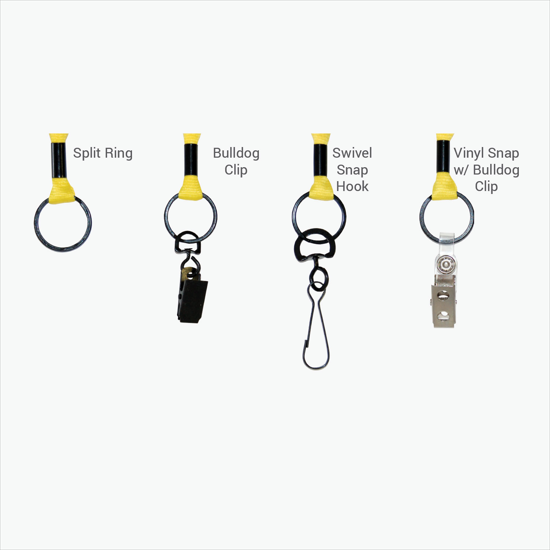 MARCO 1 Economy Polyester Lanyard - Swivel Bulldog Clip