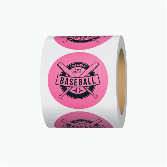 Adhesive Roll Labels - 1 Circle - Roll of 1000