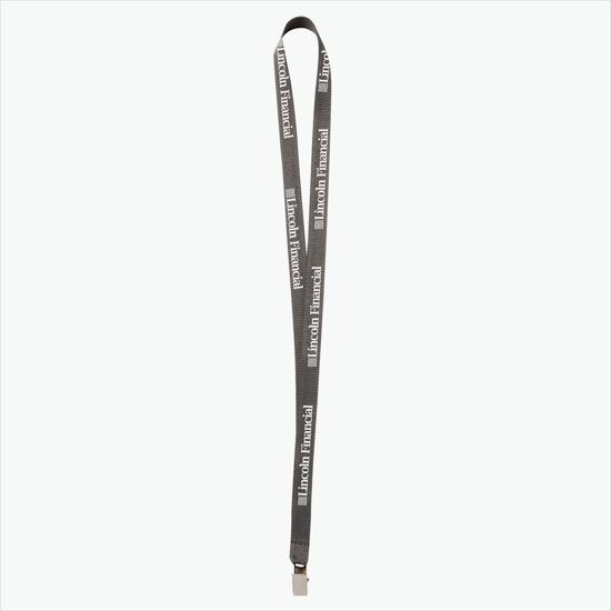 Plan Ahead & Save 5/8 Polyester Lanyard - Non-Swivel Bulldog Clip