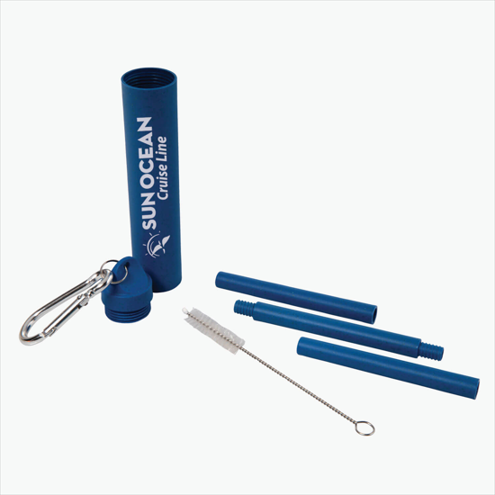 Wheat Reusable Straw Kit in Case - 24-Hour Production
