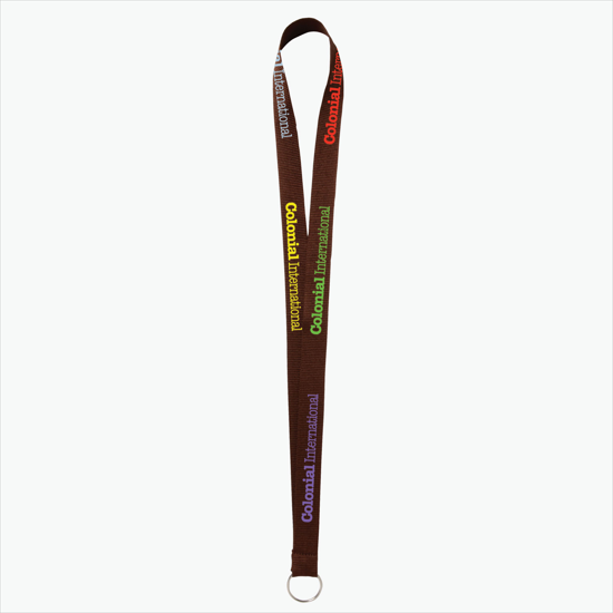 Plan Ahead & Save - 3/4 Economy Poly-Dye Full-Color Printed Lanyard w/Key Ring