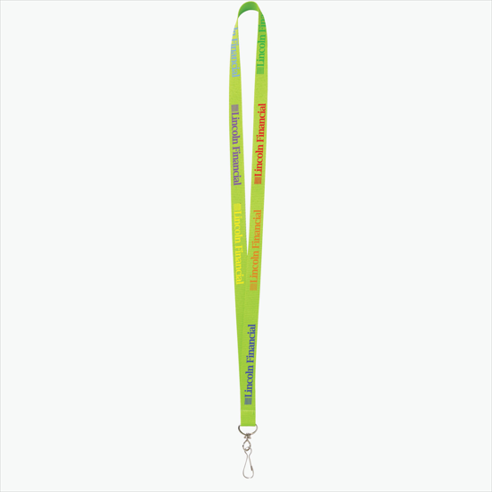 Plan Ahead & Save - 5/8 Economy Poly-Dye Full-Color Printed Lanyard w/J-Hook