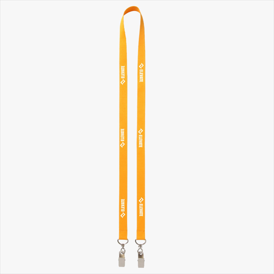 Plan Ahead & Save 5/8 Double-End Polyester Lanyard w/Double Swivel Bulldog Clip