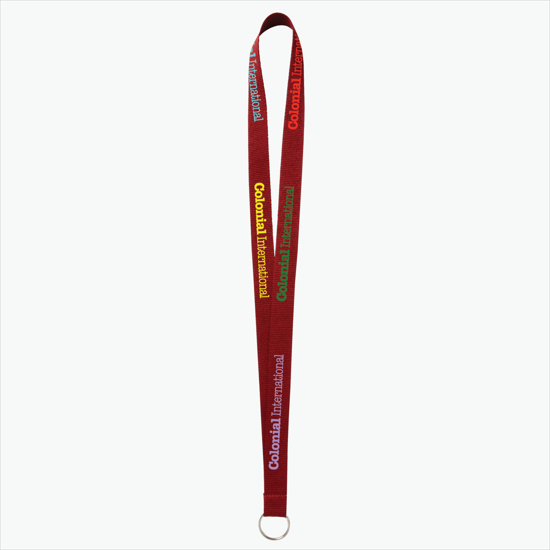 Plan Ahead & Save - 3/4 Economy Poly-Dye Full-Color Printed Lanyard w/Key Ring