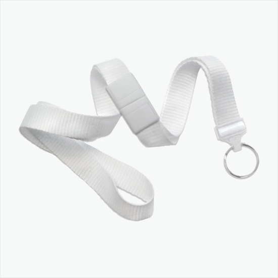 5/8 Breakaway Polyester Lanyard - Blank - Split Ring