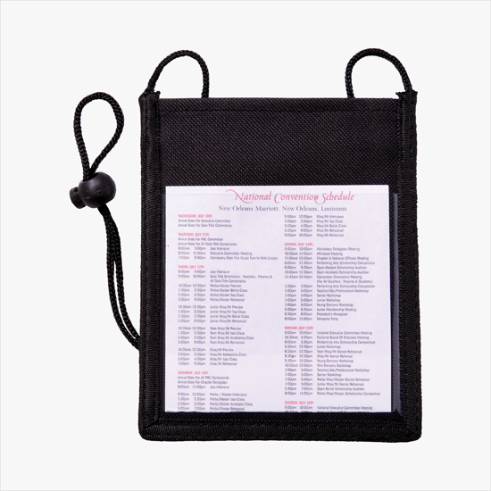 Agenda Neck Wallet - Printed