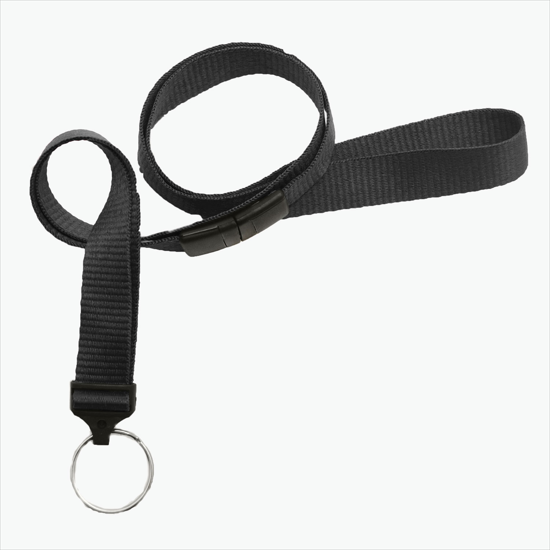 5/8 Breakaway Polyester Lanyard - Blank - Split Ring