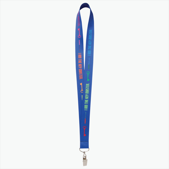 Plan Ahead & Save - 1 Economy Poly-Dye Full-Color Printed Lanyard w/Swivel Bulldog Clip