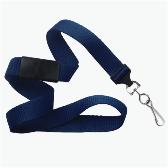 5/8 Breakaway Polyester Lanyard - Blank - Swivel Hook