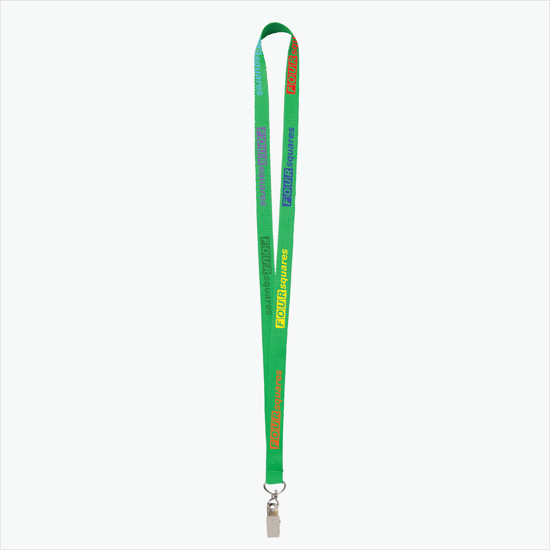 Plan Ahead & Save - 5/8 Economy Poly-Dye Full-Color Printed Lanyard w/Swivel Bulldog Clip
