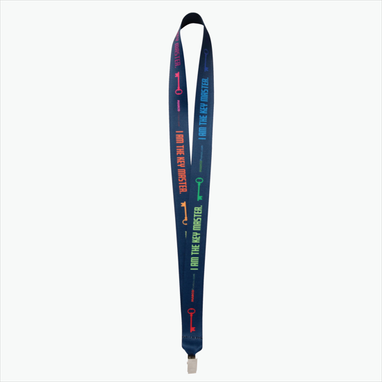 Plan Ahead & Save - 1 Economy Poly-Dye Full-Color Printed Lanyard w/Non-Swivel Bulldog Clip