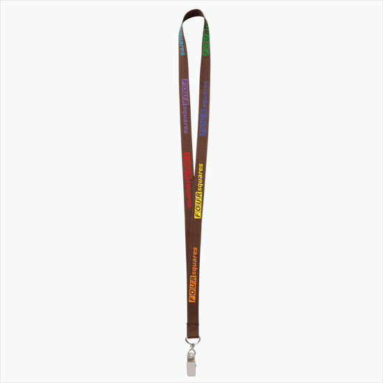 Plan Ahead & Save - 5/8 Economy Poly-Dye Full-Color Printed Lanyard w/Swivel Bulldog Clip