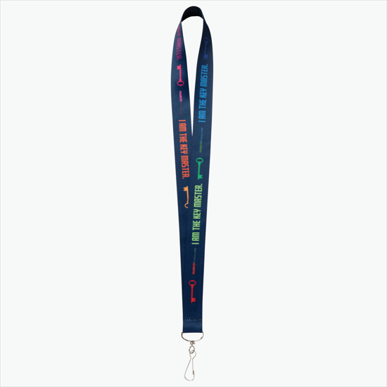 Plan Ahead & Save - 1 Economy Poly-Dye Full-Color Printed Lanyard w/J-Hook