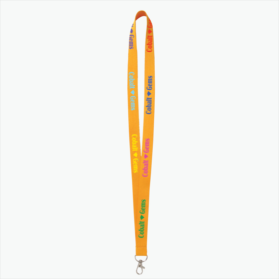Plan Ahead & Save - 3/4 Economy Poly-Dye Full-Color Printed Lanyard w/Lobster Claw