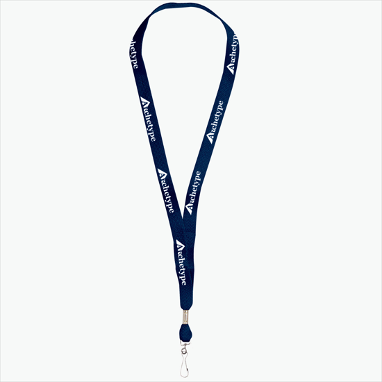 5/8 One Ply Cotton Lanyard - Swivel J-Hook