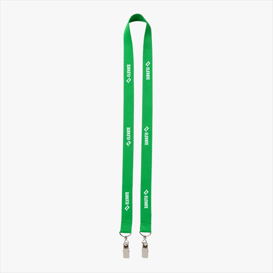 Plan Ahead & Save 3/4 Double-End Polyester Lanyard w/Double Swivel Bulldog Clip