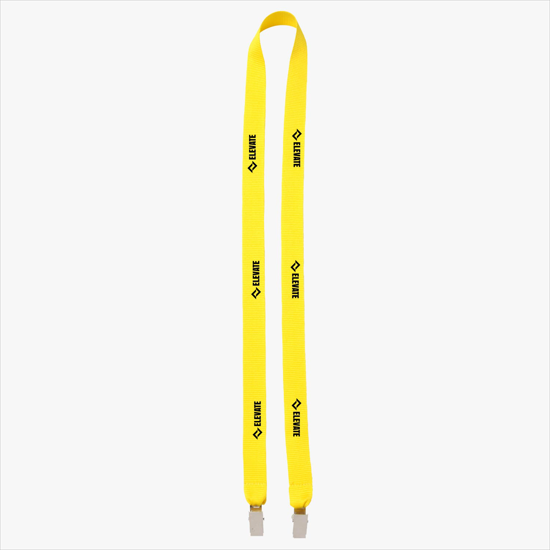 Plan Ahead & Save 3/4 Double-End Polyester Lanyard w/Double Non-Swivel Bulldog Clip
