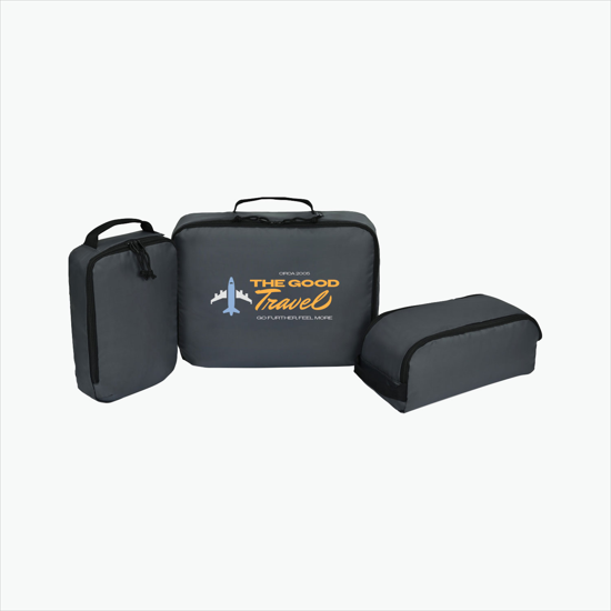 Renew rPET 3 Piece Packing Cube Set - Full Color