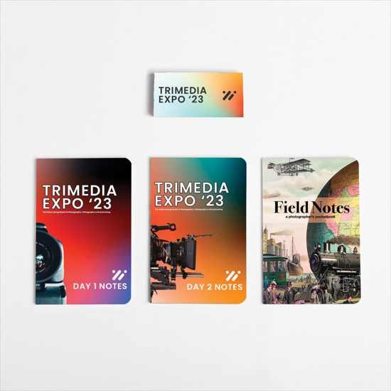 Full Color Mini Notebook 3-Pack with Band