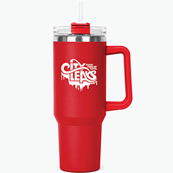 40 oz Hippo Insulated Mug with Straw