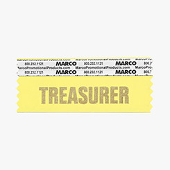 TREASURER Ribbon - Horizontal