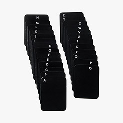 Alpha Name Badge Dividers