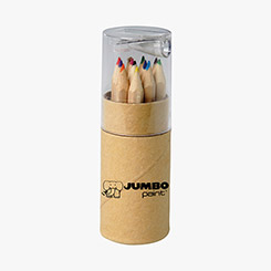 12-Piece Colored Pencil Tube Set with Sharpener