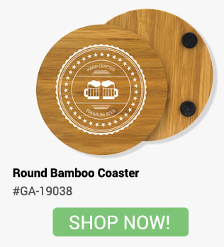 Round Bamboo Coaster- Shop Now!