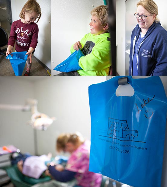 Sunrise Opportunities Tooth Ferry Program with MARCO Promos custom imprinted sweatshirts and goodie bags