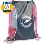 Printed Reef Mesh Drawstring Backpacks