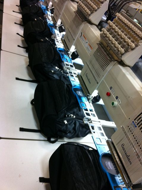 Threaded embroidery machine