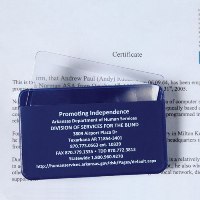 Credit Card Magnifier with Case