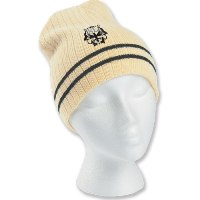 Knit Beanie with Twin Stripes
