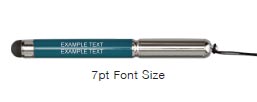 Text-Only: Font 7 Point Size