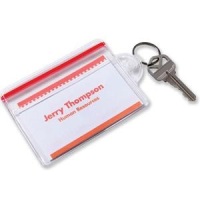 Vinyl Zip Seal Holder with Key Ring Custom Vinyl Zip Seal Holder with Key Ring