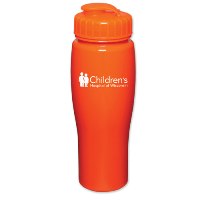 Custom 24 oz. Contour Bottle with Flip Top Lid
