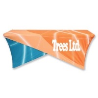 Custom 6' Ultrafit Cross Over Table Cover