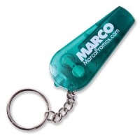 Custom Safety Whistle and Light Key Chains