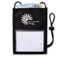 Custom No-Glare Agenda Neck Wallet