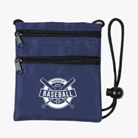 Double Zipper Neck Wallet