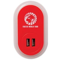 Custom USB Wall Charger w/Nightlight