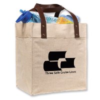 Jute Grocery Tote Custom Jute Grocery Tote