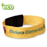 The 3/4 in. Dye Sublimated Recycled Wristband